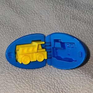 3D Printed Easter Surprise Blue and Yellow Toy Truck Egg